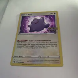 Pokemon TCG Ditto Pokemon Go 053/078 Reverse Holo Holo Rare - Image 1