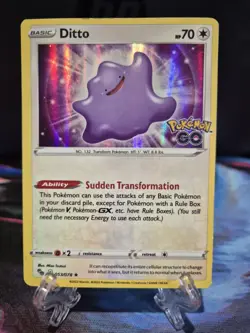 Ditto 053/078 Pokemon GO Holo Rare Pokemon TCG LP - Image 1