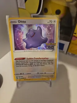 Pokemon TCG Ditto Holo Rare Card Pokemon Go 053/078 - Image 1