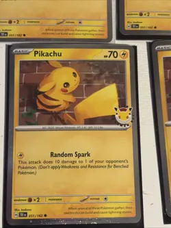 Pikachu 051 /162 Stamped 2026 Pokemon Day 30 Promo Lot Of 5 Cards Plus Coins - Image 2