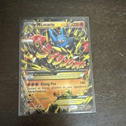 Pokemon M Lucario EX 113/111 XY Furious Fists Secret Rare Holo Mega EX Card - Image 1