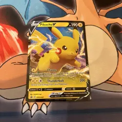 Pikachu V SWSH061 - Black Star Promo - Ultra Rare Holo Pokemon Card Near Mint - Image 1