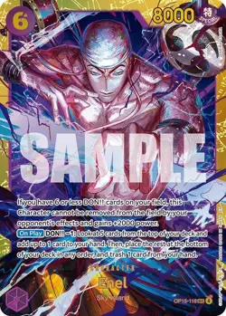 One Piece TCG Enel OP15-118 SEC Adventure on KAMI’s Island ONE PIECE Card EN - Image 3