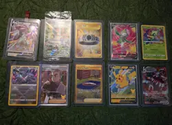 Pokemon 10 Card Bundle 25th Celebrations Gold Blackstar Promo Full Art Trainer - Image 1