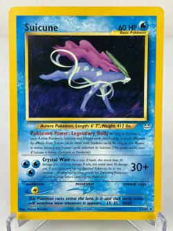 Suicune 27/64 Neo Revelation WOTC Rare Pokemon Card - Moderately Played - Image 1