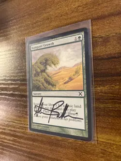 MTG✨Signed RAMPANT GROWTH Artist Proof✨10th Edition MINT 2007 S. Belledin Art - Image 5
