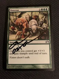 MTG Magic Overrun Signed Artist Proof x1 Planechase 2012 Carl Critchlow - Image 1