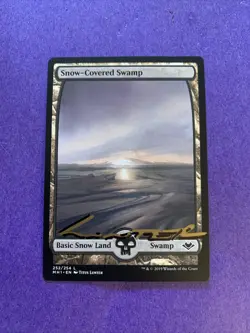 MTG Magic Snow-Covered Swamp Signed Artist Proof Modern Horizons Titus Lunter - Image 1