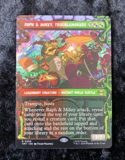 MTG Raph & Mikey, Troublemakers (Showcase) Non-Foil x1 #0250 - TMNT - Image 1