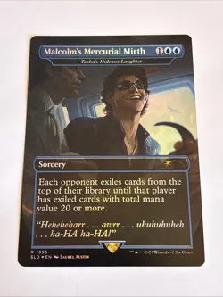 Malcolm's Mercurial Mirth R FOIL #1395 | SLD Jurassic World: Dr. Ian Malcolm - Image 1