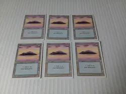 Lot of 6x island land revised Third 3rd Edition Basic Land MTG Magic - Image 2