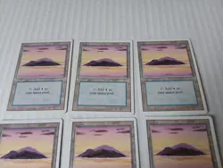 Lot of 6x island land revised Third 3rd Edition Basic Land MTG Magic - Image 3