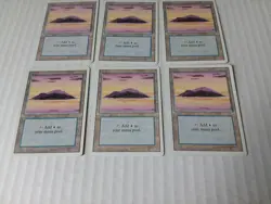 Lot of 6x island land revised Third 3rd Edition Basic Land MTG Magic - Image 4