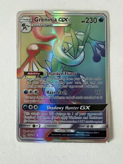 Greninja GX - 133/131 Forbidden Light Rainbow Pokemon - NM/MINT 2019 Sun & Moon - Image 1