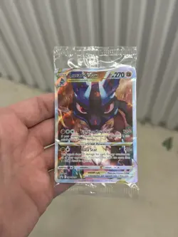 Pokemon TCG Sword & Shield SWSH291 Lucario VSTAR SEALED Promo Card - Image 1