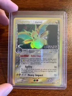 Pokemon TCG Dragonite Reverse Holo Rare Card 3/113 EX Delta Species w Stamp NM - Image 2