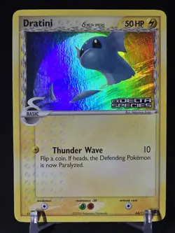 Pokemon TCG Dratini Delta Species 66/113 - EX Delta Species/ Rev Holo Stamped-NM - Image 3