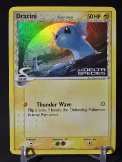 Pokemon TCG Dratini Delta Species 66/113 - EX Delta Species/ Rev Holo Stamped-NM - Image 4