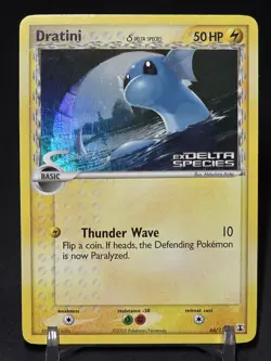 Pokemon TCG Dratini Delta Species 66/113 - EX Delta Species/ Rev Holo Stamped-NM - Image 5