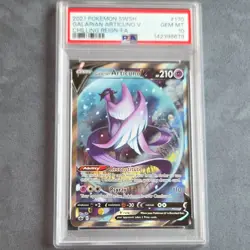 Pokemon Galarian Articuno V Full Art Holo Ultra Rare 170/198 Chilling Reign PSA… - Image 1
