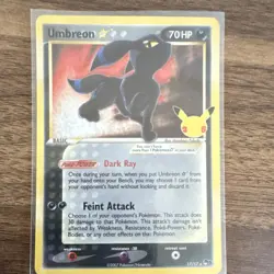 Pokemon Umbreon Star 17/17 Celebrations Classic Collection- LP - Image 1
