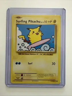 Pokemon TCG - Surfing Pikachu - XY Evolution - 111/108 - Secret Rare - Mint - Image 1