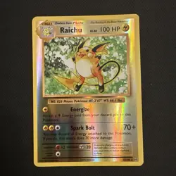 Pokemon TCG-Raichu 36/108 XY Evolutions Reverse Holo - NM - Image 1