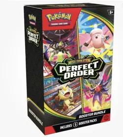 Pokemon TCG Mega Evolutions Perfect Order Booster Bundle (6 Packs) - Brand New - Image 1