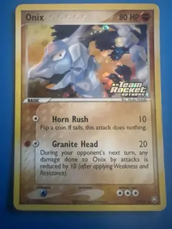 The Pokemon Company Onix Team Rocket Returns Reverse Holo 80 HP 69/109 - Image 1