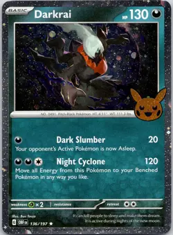 Darkrai Trick-or-Trade 2024 Pokemon Near Mint COSMOS HOLO - Image 1
