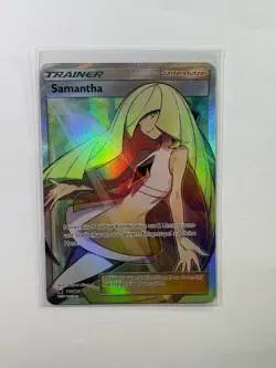 Samantha Full Art Pokemon Deutsch 110/111 Aufziehen Der Sturmrote Lightly Played - Image 1