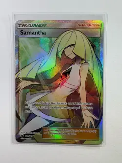 Samantha Full Art Pokemon Deutsch 110/111 Aufziehen Der Sturmrote Lightly Played - Image 2