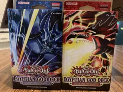 YuGiOh Egyptian God Deck Slifer & Obelisk 1ST EDITION Structure Deck Sealed! - Image 1