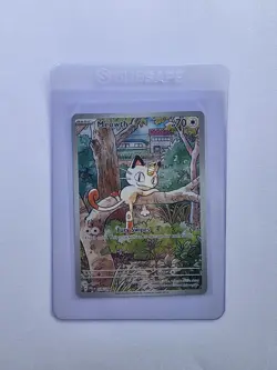 ​Pokemon Meowth 106/094 Illustration Rare IR Phantasmal Flames Holo NM English - Image 1