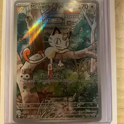 Pokemon Meowth 106/094 – Phantasmal Flames – English IR (Illustration Rare) NM - Image 1