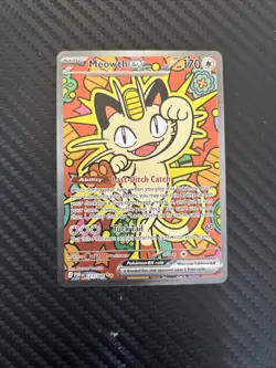 Meowth ex 121/088 ENGLISH Special Illustration Rare - Perfect Order SIR Pokemon - Image 1