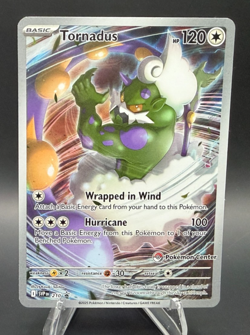 2025 Pokemon White Flare Pokemon Center Stamped ETB Promo #210 Tornadus Card - Image 1