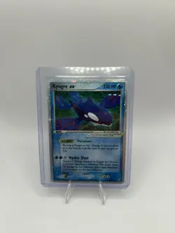 Pokemon TCG Kyogre EX Crystal Guardians Holo Card 95/100 MP Rare - Image 1