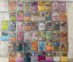 Pokemon TCG 50 Card Lot EX Full Art IR Promo, Charizard Clefairy Sylveon Snorlax - Image 1