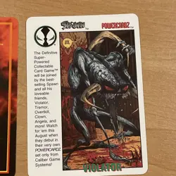 Spawn Power Cardz Angela & Violator PROMO Card Caliber 1995 Card CCG Pre release - Image 3