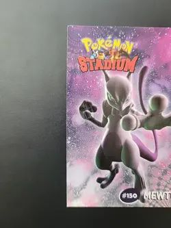 MP! - #150 Mewtwo 8/8 Non Holo - Danone 2000 Pokemon Stadium Tip Card - Image 2
