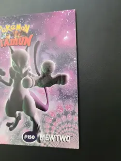 MP! - #150 Mewtwo 8/8 Non Holo - Danone 2000 Pokemon Stadium Tip Card - Image 3