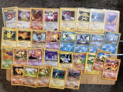 30 Vintage Non Halo Pokemon Card Lot Pikachu Jigglypuff Dragonair Charmeleon NP - Image 1