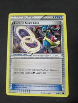 Pokemon Lucario Spirit Link XY Black Star Promos XY211 Trainer Item TCG Card - Image 1