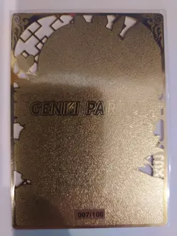 genki parade 1 metal anime waifu card lux 007/100 - Image 1