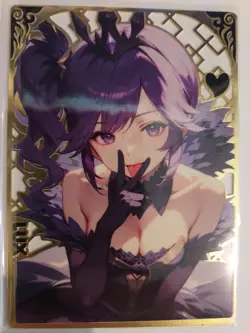 genki parade 1 metal anime waifu card lux 007/100 - Image 3