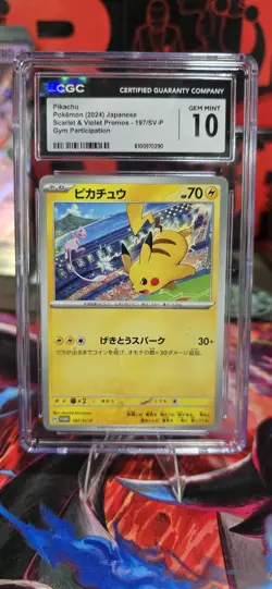 Pikachu - 197/SV-P 197/SV-P Sv-P Promo Cards Regular (Japanese) CGC 10 - Image 1
