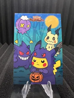 Pikachu Gengar Costume -Cracked Ice Holo- Halloween Card Database 2025 - Pokemon - Image 1