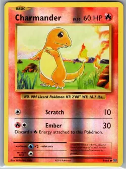 Charmander 9/108 Reverse Holo XY - Evolutions - Pokemon Card - NM - Image 1