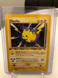 Pikachu 1st Edition Pokemon Card 70/111 Neo Genesis - Image 1